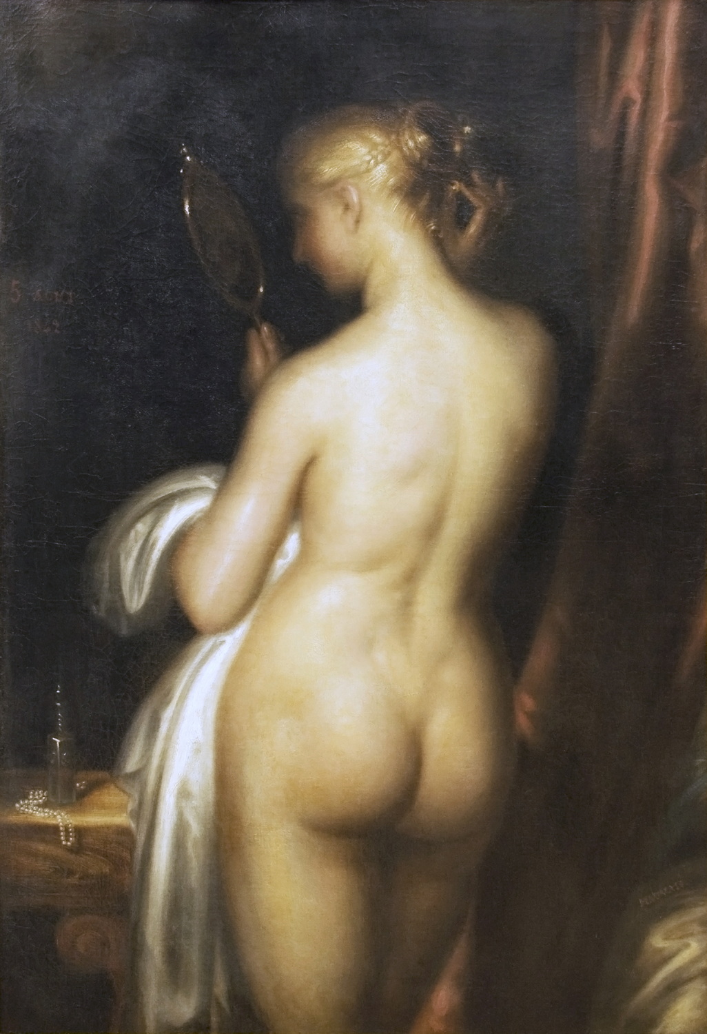 Ragazza al suo tavolo da toilette - Le Musée Antoine Wiertz